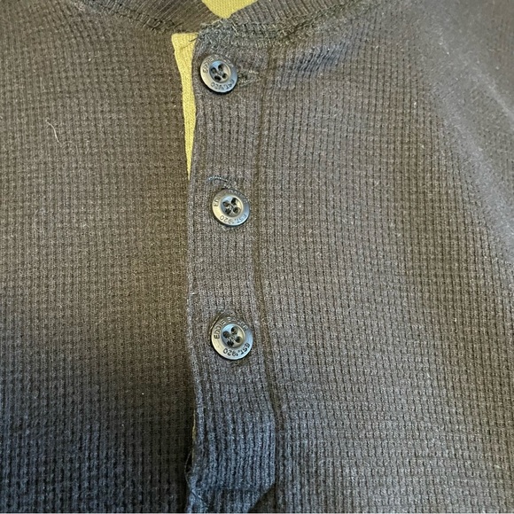 Eddie Bauer Black Long Sleeve Waffle Shirt Men’s Large - Picture 3 of 6